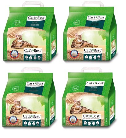 Cat's Best Sensitive Anti-Bakteriyal Topaklanan Kedi Kumu 8 Lt (2,9 KG) X 4 Adet