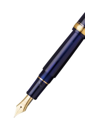 Platinum 3776 PNB15000 Century Gold Trim 51 Chartres Blue Dolmakalem