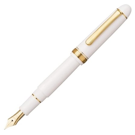Platinum PNB15000#3776 Century Gold Trim 2 Chenonceau White Dolma Kalem