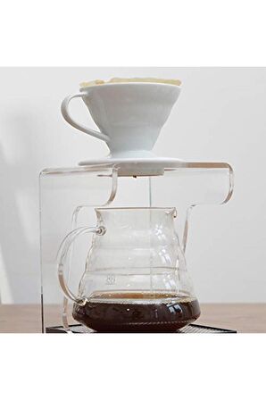 Hario V60 01 Dripper Beyaz Seramik