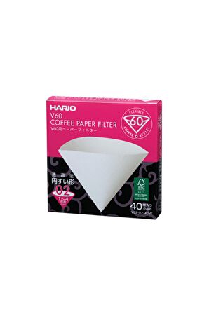 Hario V60 02 Filtre Kağıdı 40 Adet