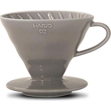 Hario V60 Dripper Seramik Gri