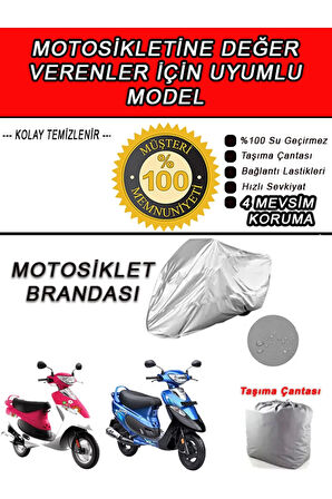 TVS SCOOTY-Uyumlu Motosiklet Brandası-Miflonlu,Kaliteli