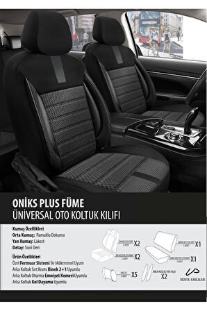 Honda Crv Koltuk Kılıfı Oniks Plus Füme