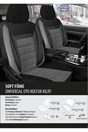 Honda Crv Koltuk Kılıfı Soft Füme