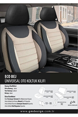 Mazda Mazda5 Koltuk Kılıfı Eco Bej