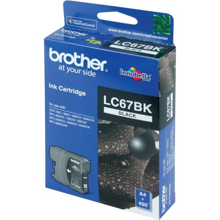 Brother 450 Sayfa Siyah Kartuş LC67BK