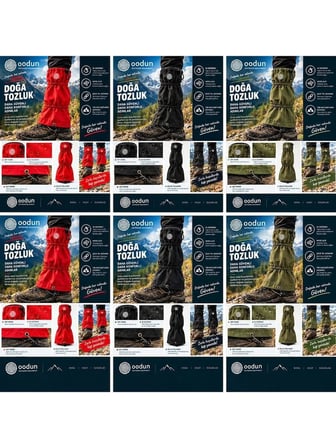 Oodun Terrax Outdoor Kırmızı Tozluk