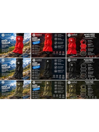 Oodun Terrax Outdoor Kırmızı Tozluk