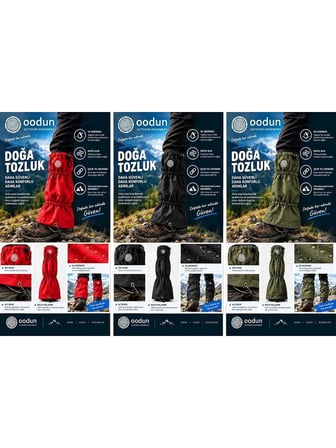 Oodun Terrax Outdoor Kırmızı Tozluk