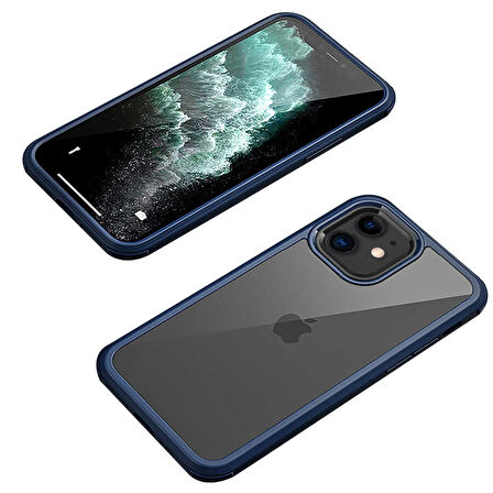Apple iPhone 12 Kılıf Ön Arka Tam Kapatan 360 Tam Koruma Lüx Kapak