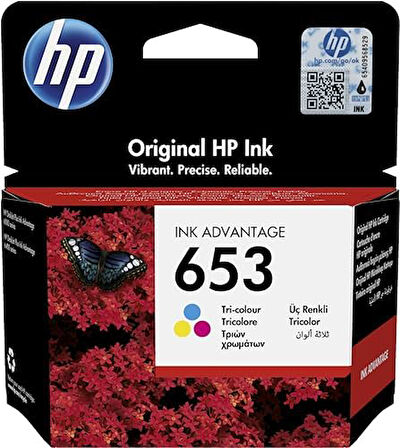 HP 653 Renkli Mürekkep Kartuş 200 Sayfa (3YM74AE)