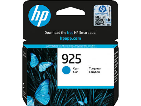 HP 925 Mavi Orijinal Mürekkep Kartuş 4K0V6PE