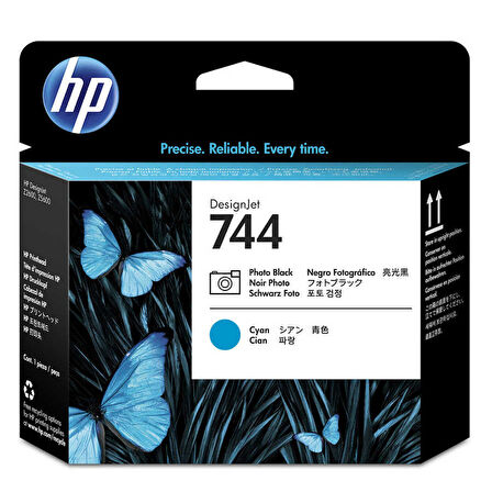 Hp 744-f9j86a Foto Siyah-mavi Orijinal Baskı Kafası