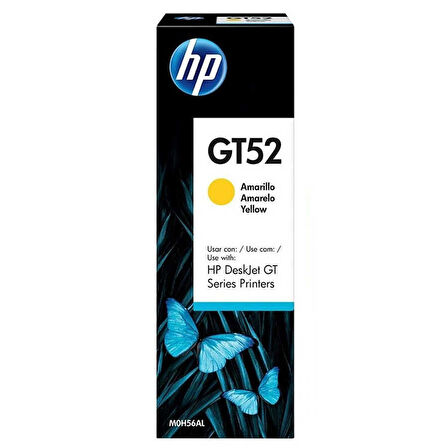 Hp Gt52-m0h56ae Sarı Orijinal Mürekkep