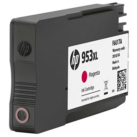 Hp 953xl-f6u17ae Kırmızı Orijinal Kartuş Yüksek Kapasiteli