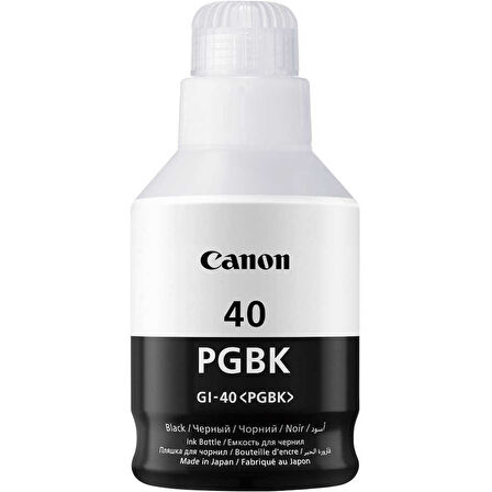 Canon Gı-40/3385c001 Siyah Orijinal Mürekkep