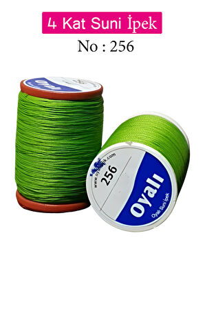 Oyalı 4 Kat Suni İpek İplik İğne Oyası Boncuk İpi Tığ Oyası No:256