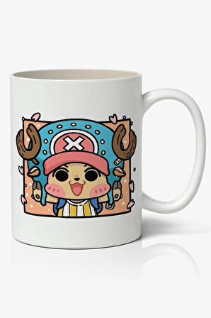 One Piece Tony Chopper  Avatar Anime Temalı Beyaz Kupa Bardak Arkadaşa Hediye