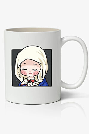 Meryem Ana Avatar Cute Art  Temalı Beyaz Kupa Bardak Sevgiliye Arkadaşa Hediye