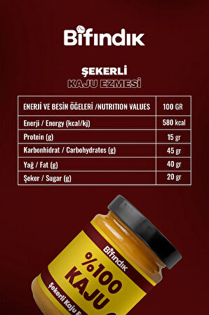 Şekerli Kaju Ezmesi Taze Çekim Doğal Sürülebilir Kahvaltılık %80 Kaju Ezmesi 350 gram