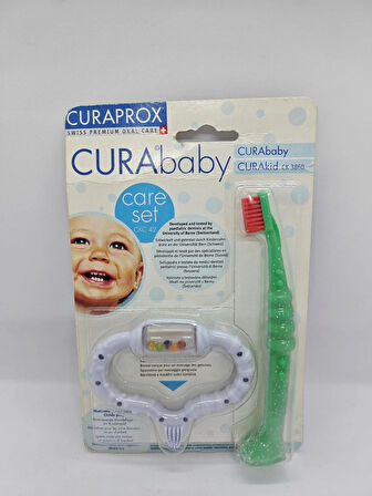 TechTic Curaprox Curababy Bebek Diş Fırçası ve Diş Kaşıma Seti