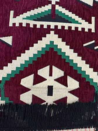 Şark Köşesi Kilim Halı Balkon ve Salon İçin Dekoratif Yıkanabilir Oturma Oda Halısı