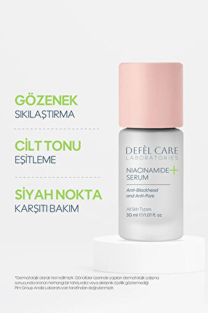 Niacinamide Serum Siyah Nokta Gözenek ve Koyu Leke Karşıtı Cilt Serumu (30 ml)
