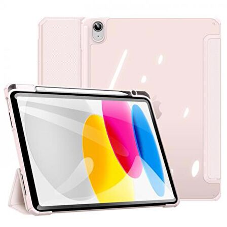 Polham iPad 10.2 2022 Tablet Kılıfı, Manyetik Standlı, Uyku Modlu,Kalem Yerli ve Stanlı Tablet Kılıf