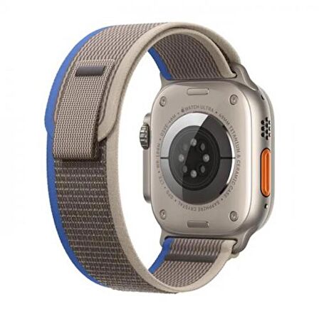 Polham Apple Watch 1,2,3,4,5,6,7,8 için 42-44-45MM Uyumlu Ultra Hafif Şık Kayış,Cırt Cırtlı Kordon