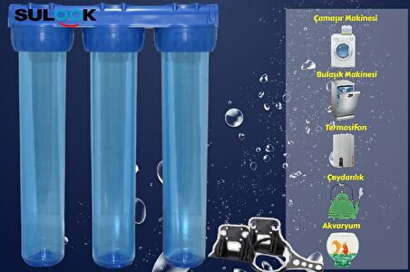 Sulook 20 Inç Bina-Daire-Şebeke Girişi Su Arıtma Filtre Kabı