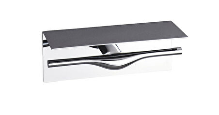 VitrA İstanbul A48016 İkili Tuvalet Kağıtlığı, Etajerli, Krom