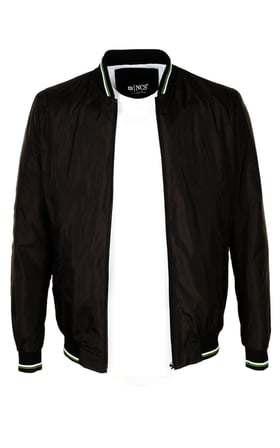 Erkek Bomber Ceket Siyah Slim Fit Baharlık ve Mevsimlik Mont NCS JEANS 4986