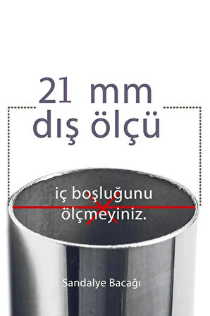 16 Adet Sessiz Tip Sandalye Pabucu Masa Sandalye Zemin Koruyucu 2,1 Cm Beyaz