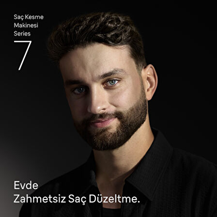 Braun Saç Kesme Makinesi Series 7, +5 Aksesuar, Ömür Boyu Keskin Bıçak, 17 Uzunluk, HC7590