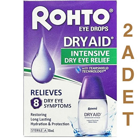 Rohto Dry Aid Göz Damlası 10 ml - 2 Adet