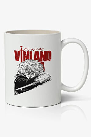 Vinland Saga Anime Baskılı Beyaz Porselen Kupa Bardak