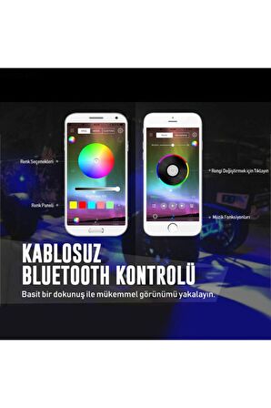 Araç Altı Rgb Led Aydınlatma Şerit Led App Kontrollü