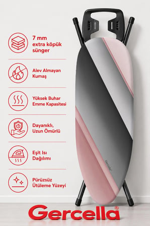 (HEDİYELİ) ELVİS BATTAL BOY (XXL BEDEN) (60X162 CM ) ÜTÜ MASASI KILIFI