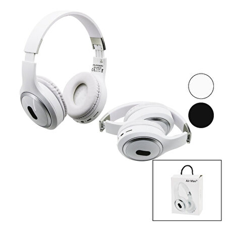AIR MAX 3 KATLANIR ŞARJLI BLUETOOTH KULAK ÜSTÜ KABLOSUZ KULAKLIK PL-2335 (4987)