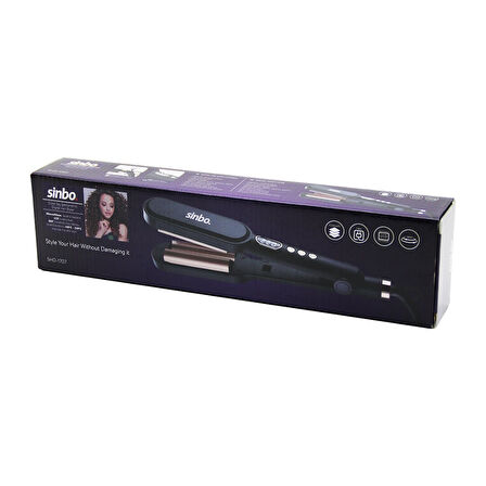 DİJİTAL SAÇ ŞEKİLLENDİRME CİHAZI 38X90MM SERAMİK KAPLAMA 360 DERECE KABLO=1.8MT LCD SIC.AYAR=140-220℃ SHD-1707 (4987)