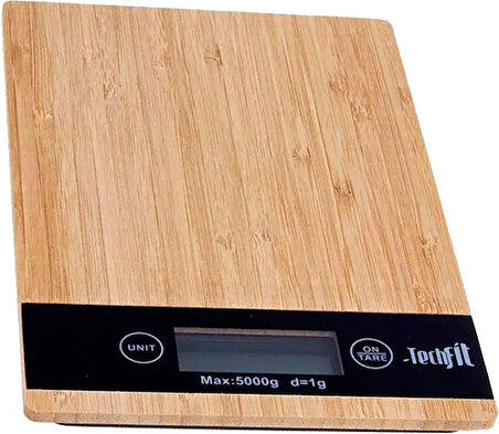 DİJİTAL BAMBU MUTFAK TERAZİ 5KG TF-1007 (4987)