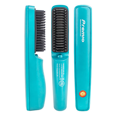 PREMIO KAY-38 ŞARJ GÖSTERGELİ KABLOSUZ TAŞINABİLİR SAÇ DÜZLEŞTİRİCİ TARAK (4987)