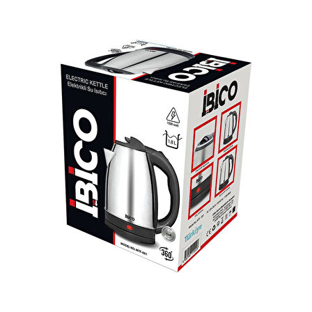 ÇELİK KETTLE SU ISITICISI 1.8LT - 1500W (4987)