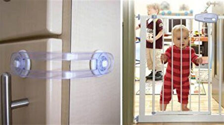 Bebek ve Çocuklar İçin Dolap Çekmece Emniyet Güvenlik Kilidi (4987)