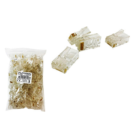 100 PARÇA  STARNDART İNTERNET ETHERNET JACK JAK PL-6153 (4987)