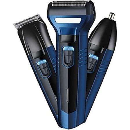 Tıraş Makinesi Saç Sakal Kesme Makinesi 3in1 (4987)