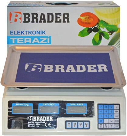 Dijital Göstergeli Elektronik Bakkal Kasap Manav Terazisi 40 Kg (4987)