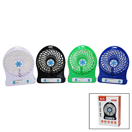 MİNİ FAN USB ŞARJLI MASA ÜSTÜ MİNİ VANTİLATÖR (4987)
