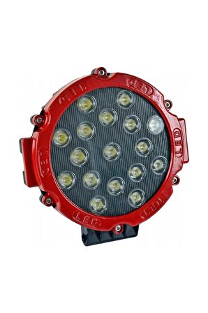 Btm Otomotiv 51 Watt 17 Ledli Off Road Sis Gündüz Farı Projektör Lambası 17 cm